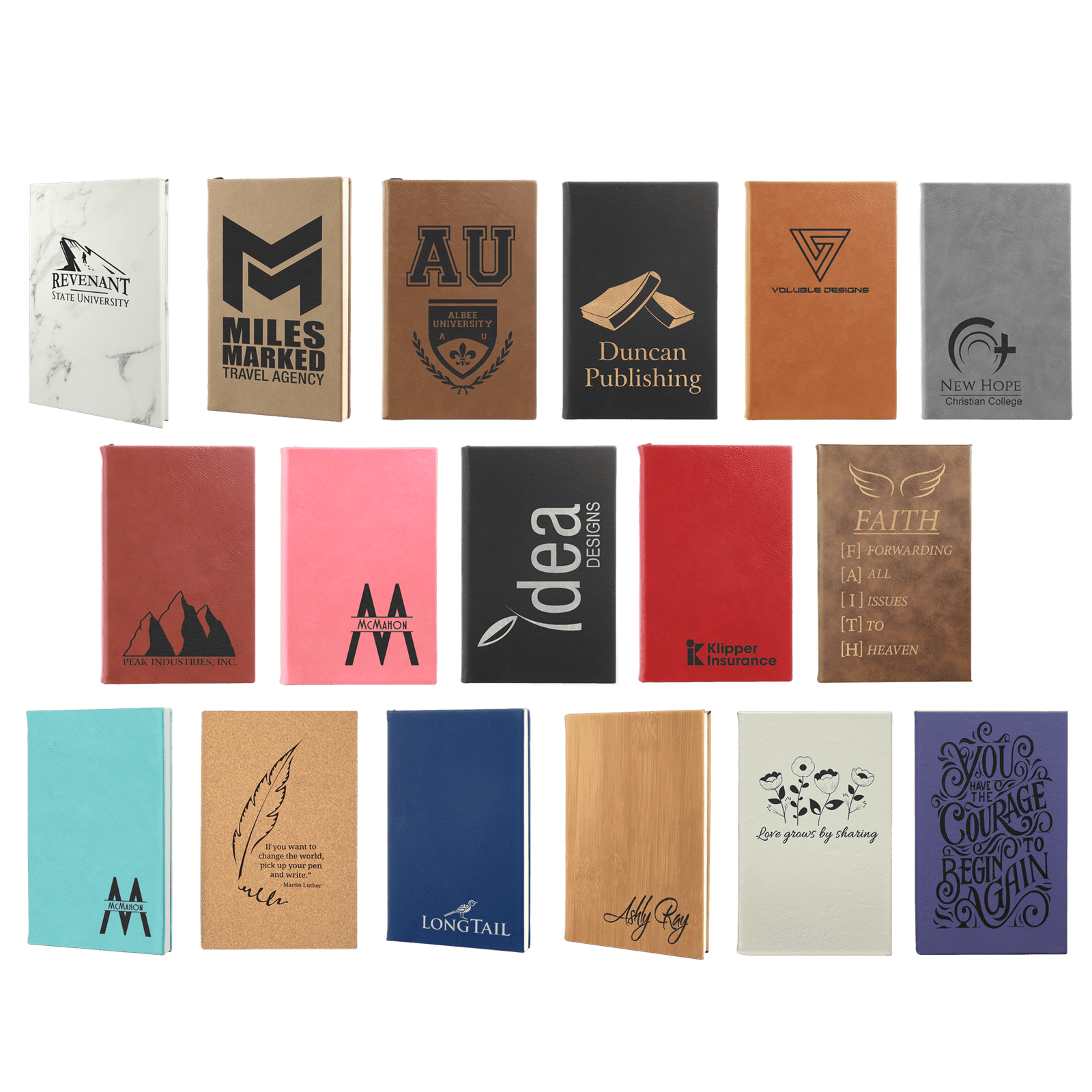 leatherette journal with lined notepad